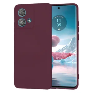 Techsuit - SoftFlex - Motorola Edge 40 Neo - Plum Red