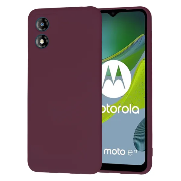 Techsuit - SoftFlex - Motorola Moto E13 - Plum Red