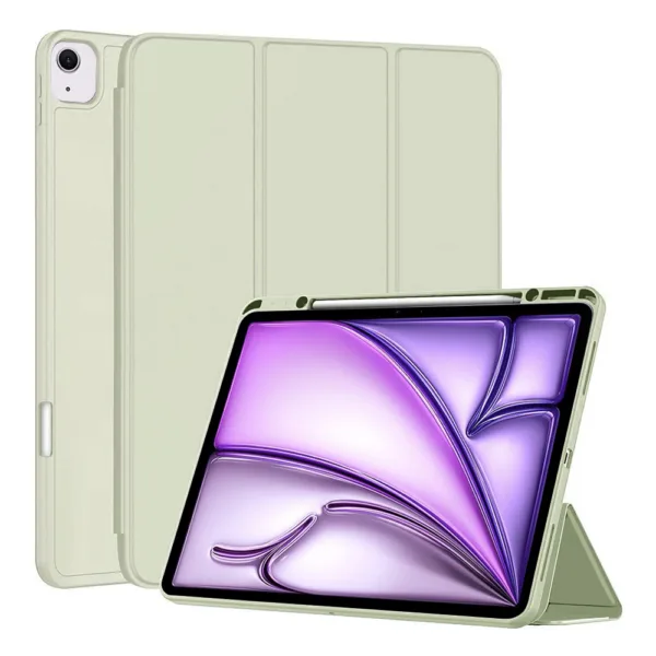 Techsuit - Flex Trifold (with Pencil Holder) - iPad Air 13 (2024) - Matcha Green