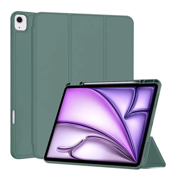 Techsuit - Flex Trifold (with Pencil Holder) - iPad Air 13 (2024) - Green