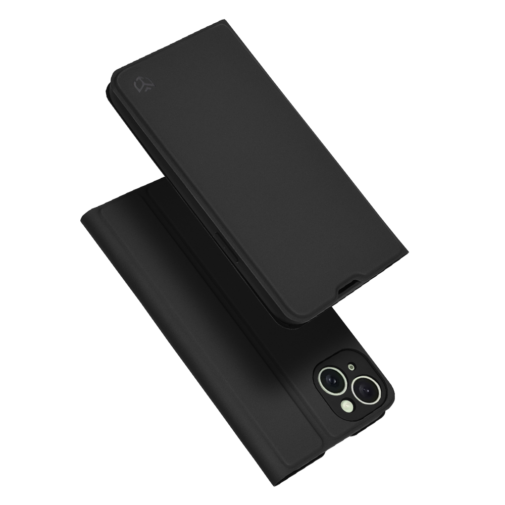 Techsuit - Magskin Book - iPhone 15 Plus - Black