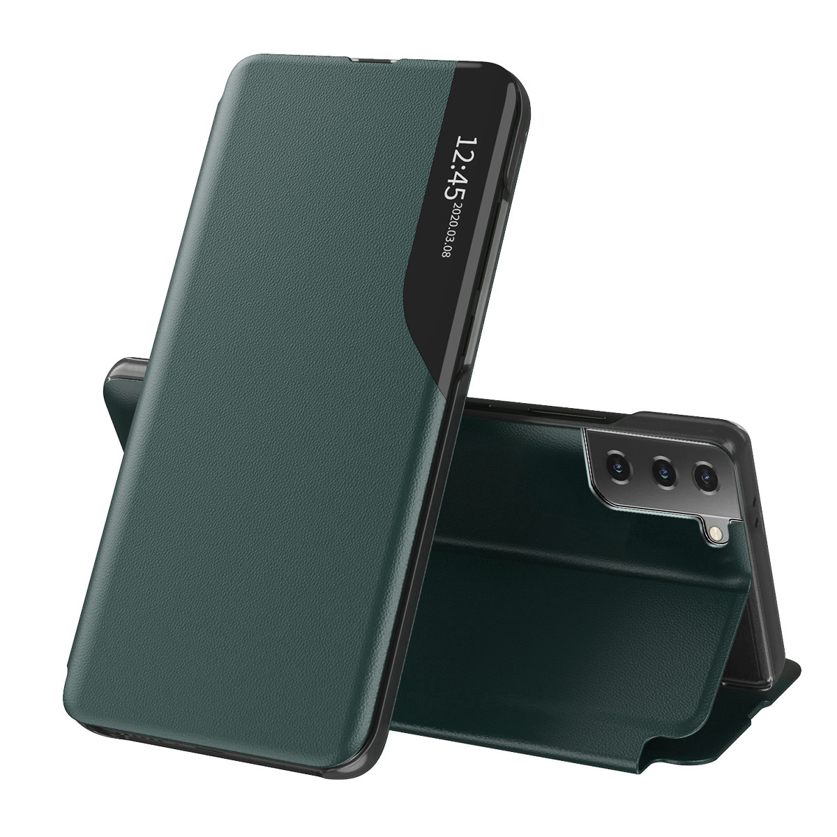 Techsuit - eFold Series - Samsung Galaxy S21 FE - Dark Green