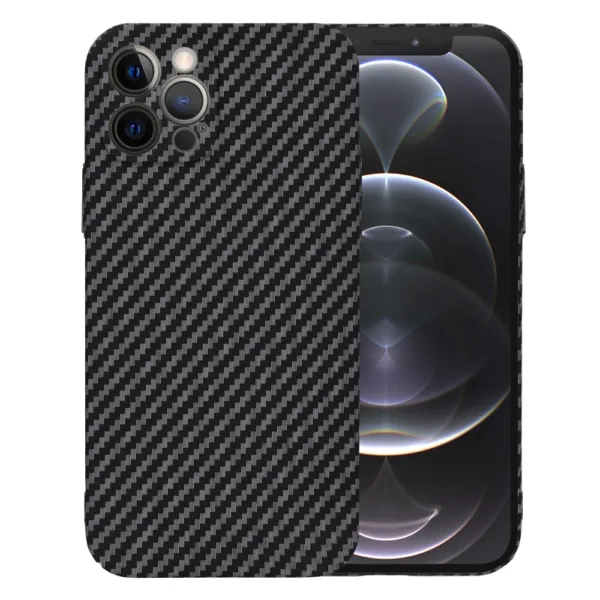 Techsuit - Carbonite FiberShell - iPhone 12 Pro - Black