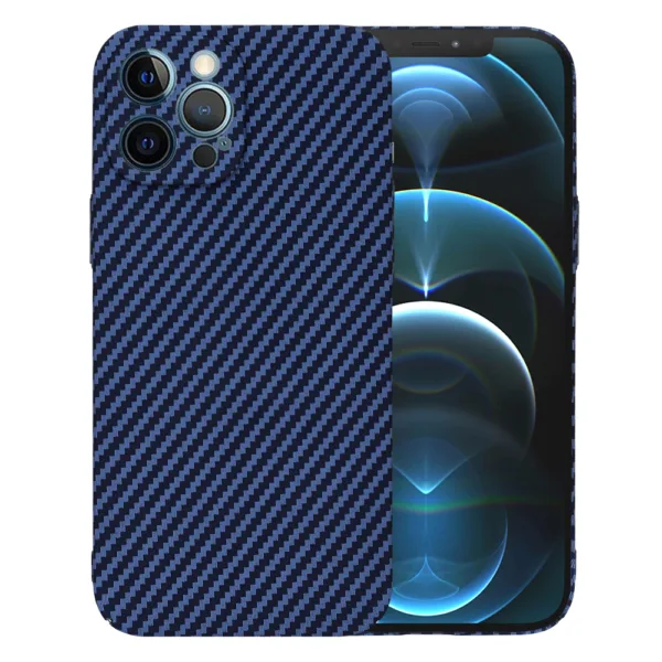 Techsuit - Carbonite FiberShell - iPhone 12 Pro Max - Cyan