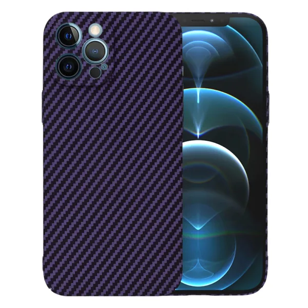 Techsuit - Carbonite FiberShell - iPhone 12 Pro Max - Purple