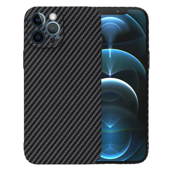 Techsuit - Carbonite FiberShell - iPhone 12 Pro Max - Black