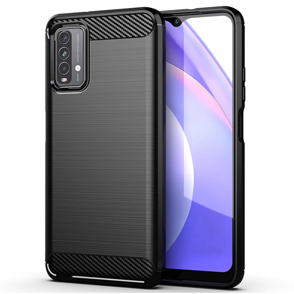 Techsuit - Carbon Silicone - Xiaomi Redmi 9T / Redmi 9 Power - Black