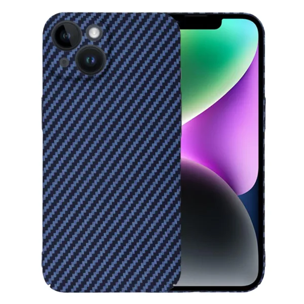 Techsuit - Carbonite FiberShell - iPhone 14 - Cyan