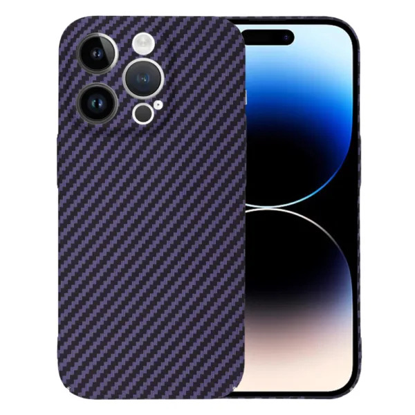 Techsuit - Carbonite FiberShell - iPhone 14 Pro - Purple