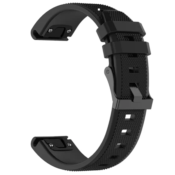 Techsuit - Watchband QuickFit 22mm (W058) - Garmin Fenix 5/5 Plus 6/6 Pro/7/Forerunner 935/945/955/Approach S60/S62 - Black