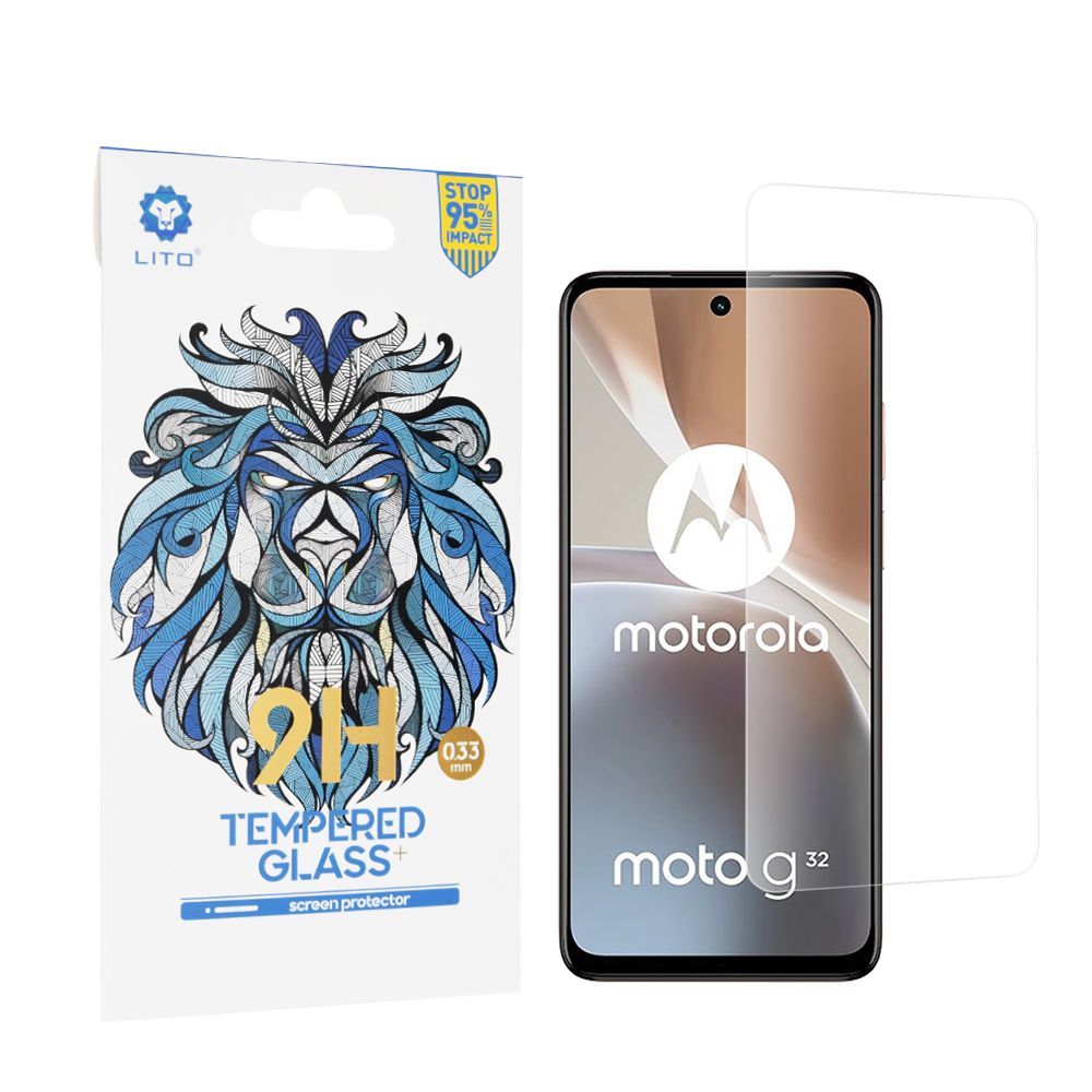 Lito - 2.5D Classic Glass - Motorola Moto G32 - Clear