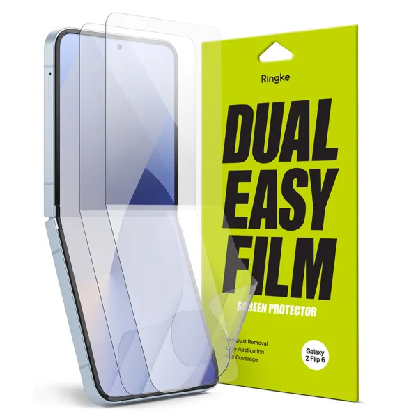 Ringke - Dual Easy Full (2 pack) - Samsung Galaxy Z Flip6 - Clear