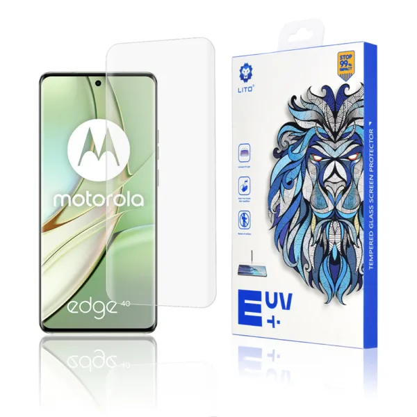 Lito - 3D UV Glass - Motorola Edge 40 / Edge 40 Neo / Edge (2023) - Clear