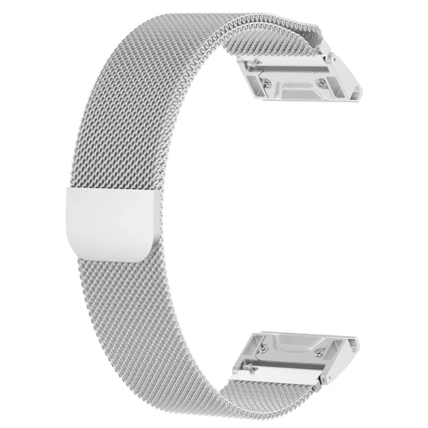 Techsuit - Watchband QuickFit 26mm (W009) - Garmin Fenix 3/3 HR/5X/5X Plus/6X/6X Pro/7X/7X Pro Solar - Silver