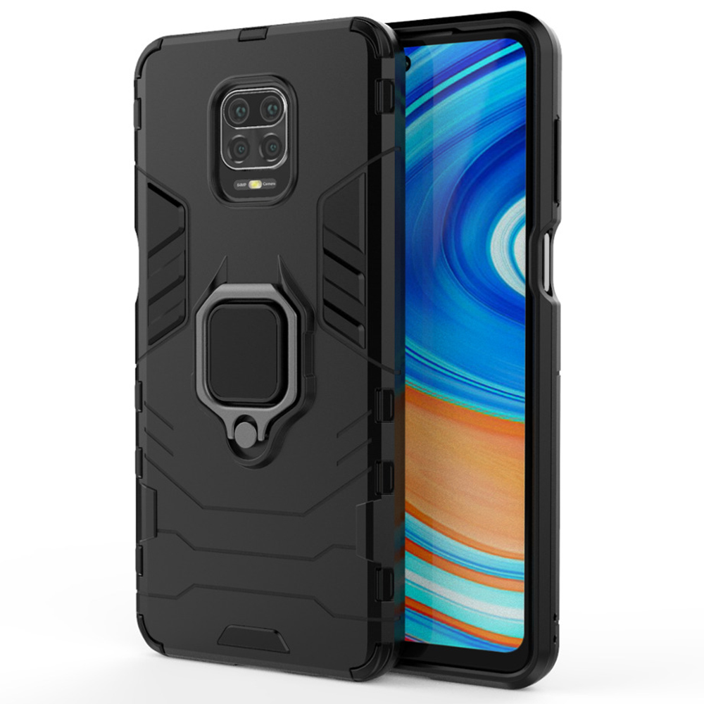 Techsuit - Silicone Shield - Xiaomi Redmi Note 9S / Note 9 Pro / Note 9 Pro Max - Black