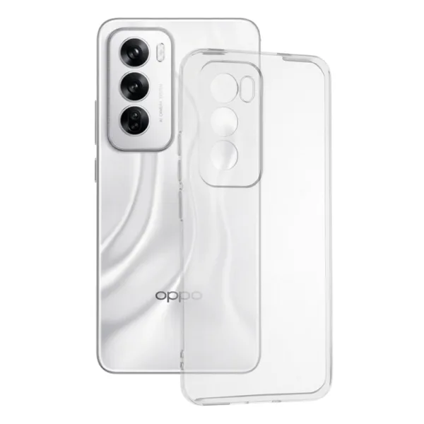 Techsuit - Clear Silicone - Oppo Reno12 - Transparent