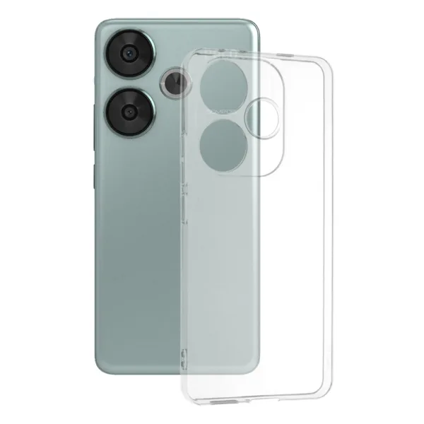 Techsuit - Clear Silicone - Xiaomi Poco F6 - Transparent