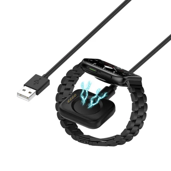 Techsuit - SmartWatch Wireless Charging Cable (TXC8) - for Oppo Watch X/ 4 Pro/3 Pro/ SE/2R - Black