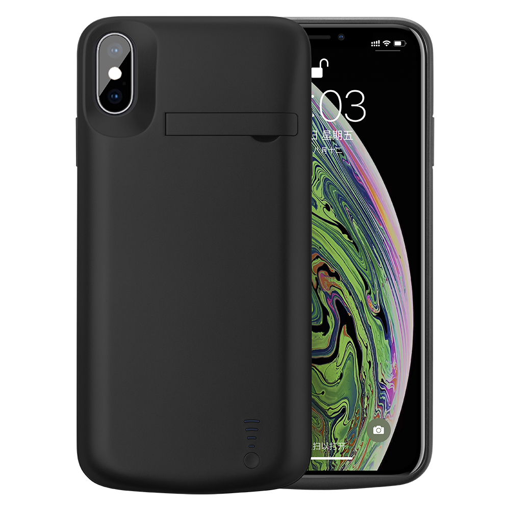 Techsuit - Power Pro Battery Case - iPhone XS Max - 6000mAh - Black