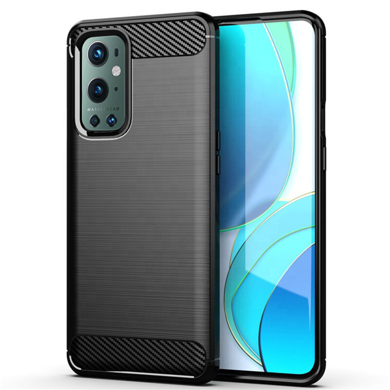 Techsuit - Carbon Silicone - OnePlus 9 Pro - Black