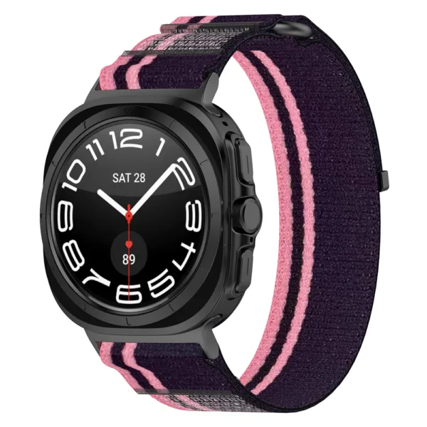 Techsuit - Watchband (W054) - Samsung Galaxy Watch Ultra 47mm - Pink / Black