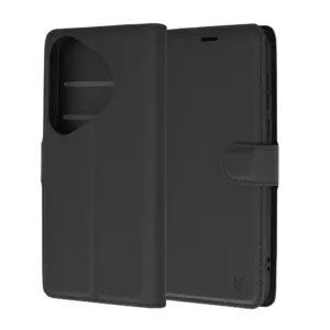 Techsuit - Leather Folio - Huawei Pura 70 Pro - Black