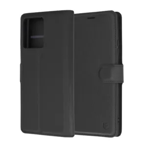 Techsuit - Leather Folio - Motorola Edge 50 Ultra - Black