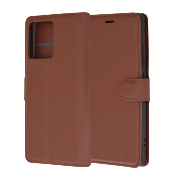 Techsuit - Leather Folio - Motorola Edge 50 Pro - Brown