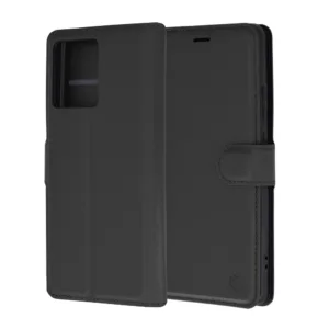 Techsuit - Leather Folio - Motorola Edge 50 Pro - Black