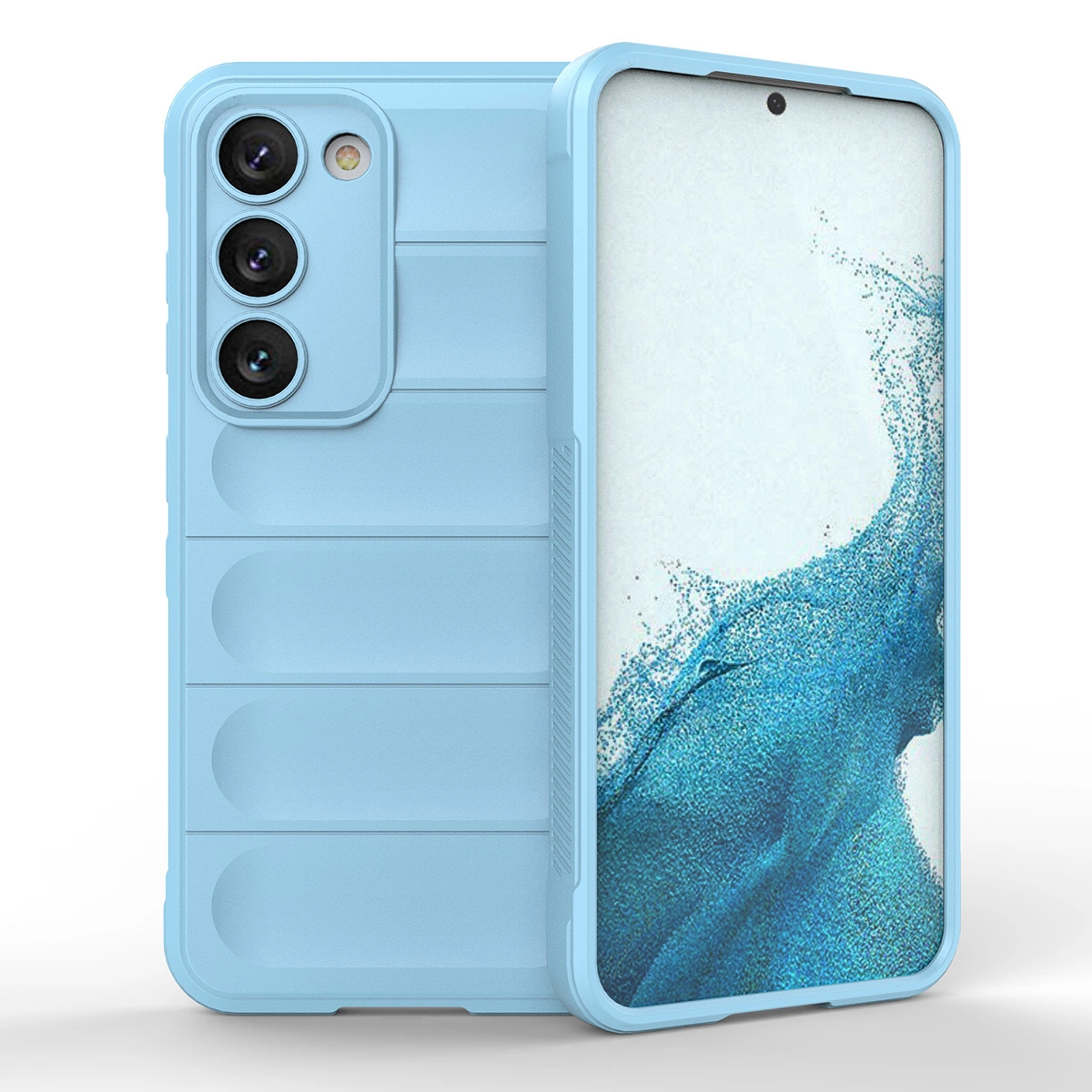 Magic Shield Case for Samsung Galaxy S23+ flexible armored cover light blue