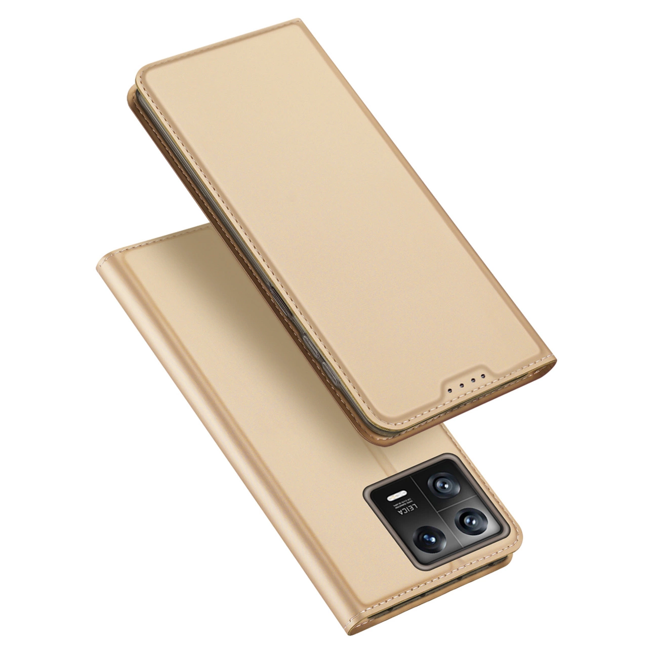 Dux Ducis Skin Pro Case Xiaomi 13 Flip Card Wallet Gold Stand