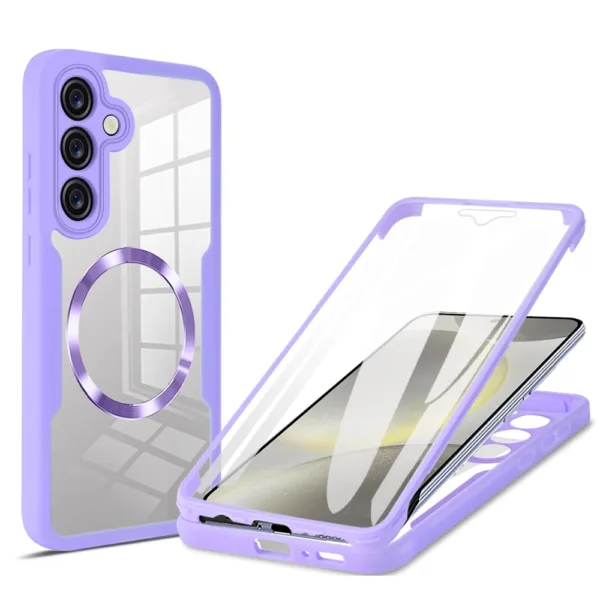 Techsuit - ColorVerse 360 MagSafe Series + Screen Protector - Samsung Galaxy S24 - Purple