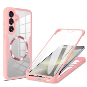 Techsuit - ColorVerse 360 MagSafe Series + Screen Protector - Samsung Galaxy S24 - Pink