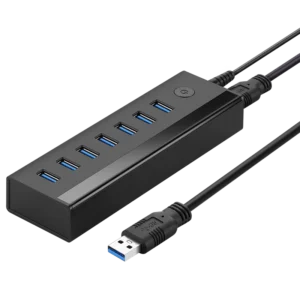 Ugreen multifunctional HUB 7in1 USB-A - 7xUSB-A 5Gb/s black (US219)