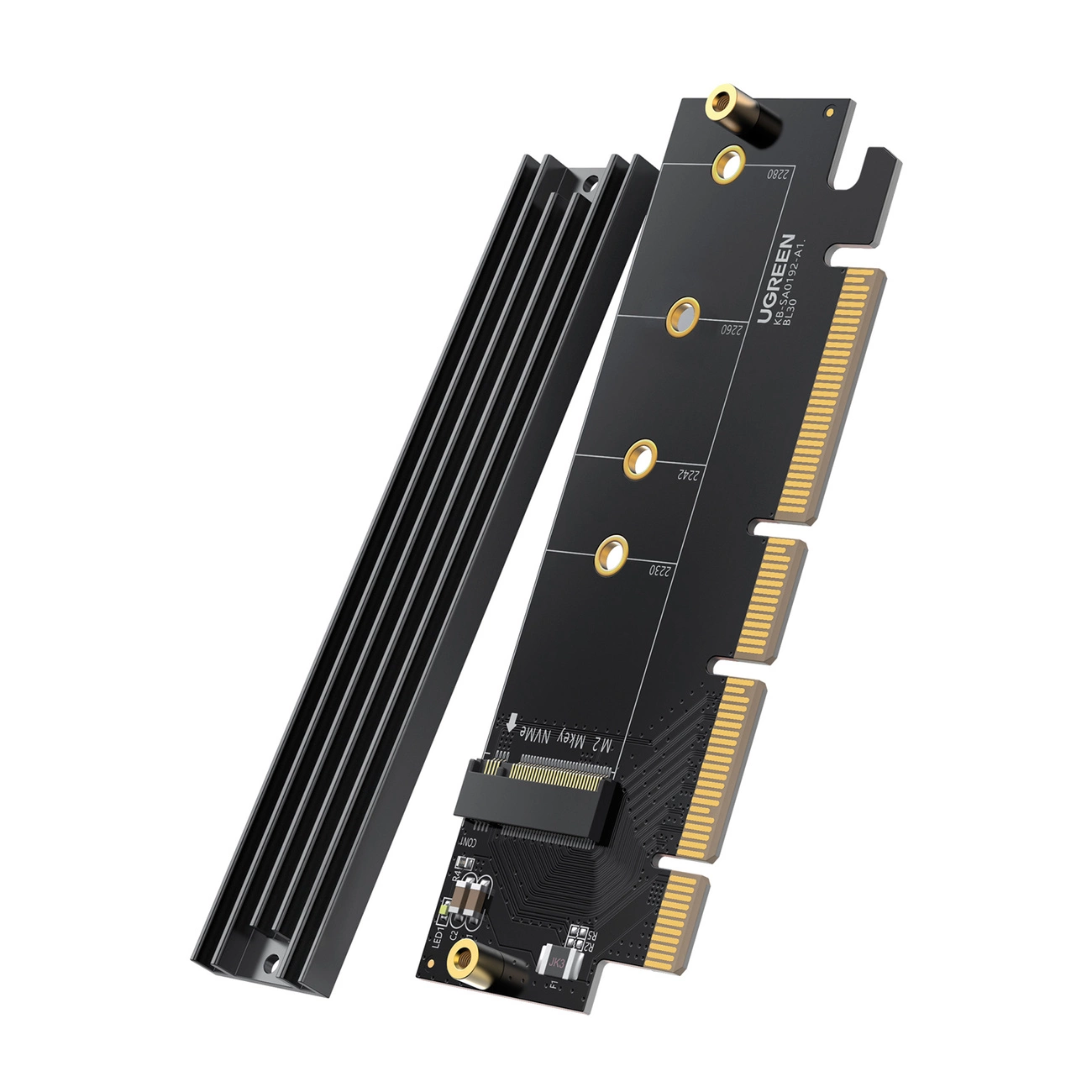 Ugreen CM465 PCIe 4.0 x4 to M.2 NVMe M-Key Expansion Card - Black