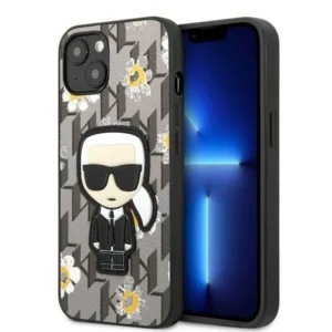 Karl Lagerfeld KLHCP13MPMNFIK1 iPhone 13 6.1" grey/grey Flower Ikonik Karl