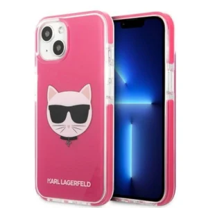 Etui Karl Lagerfeld Choupette Head na iPhone 13 mini - fuksjowy