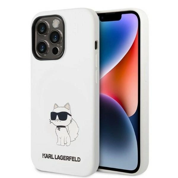 Karl Lagerfeld KLHCP14LSNCHBCH iPhone 14 Pro 6.1" hardcase white/white Silicone Choupette