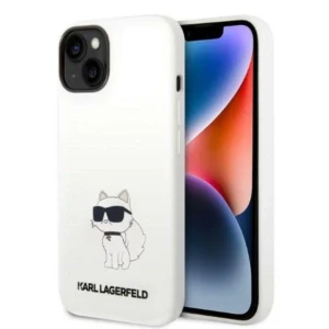 Karl Lagerfeld Silicone Choupette case for iPhone 14 Plus - white