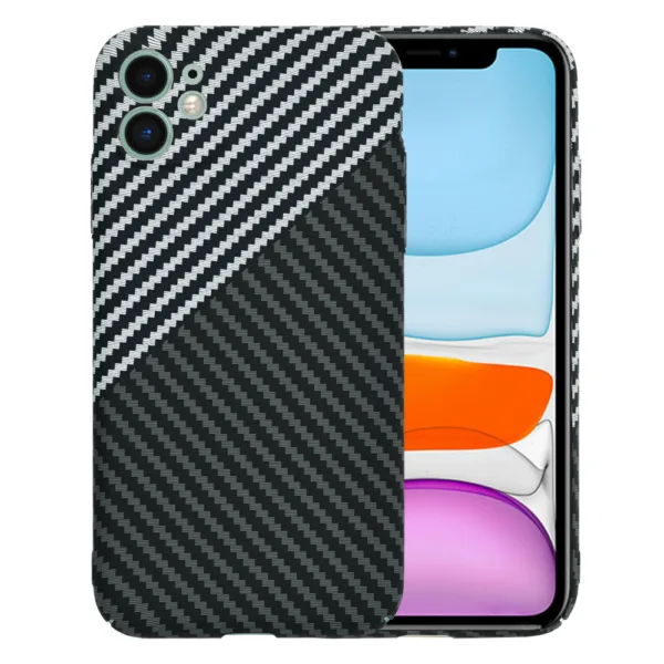 Techsuit - Carbonite FiberShell - iPhone 11 - Stealth Gray