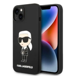 Karl Lagerfeld Silicone Ikonik case for iPhone 14 Plus - black