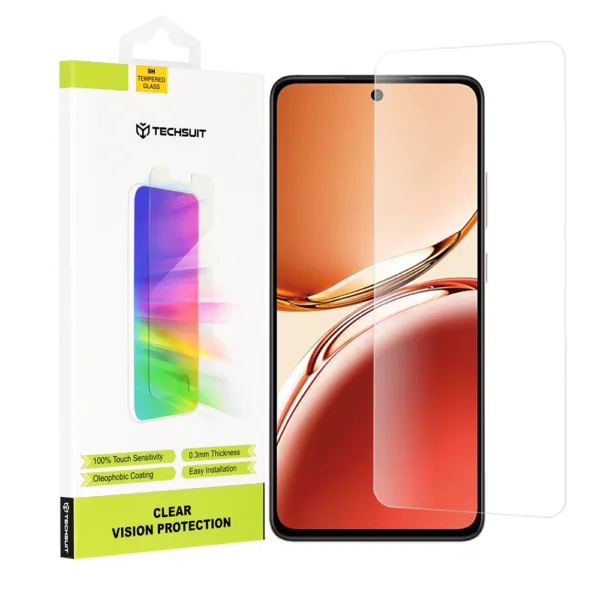 Techsuit - Clear Vision Glass - Oppo Reno12 F 4G / Reno12 F 5G / Reno12 FS - Transparent