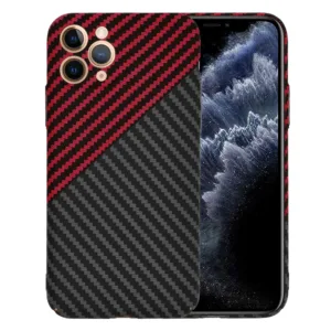 Techsuit - Carbonite FiberShell - iPhone 11 Pro - Red Vortex