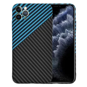 Techsuit - Carbonite FiberShell - iPhone 11 Pro Max - Blue Pulse