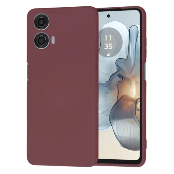 Techsuit - SoftFlex - Motorola Moto G24 Power - Plum Red