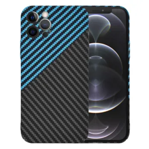 Techsuit - Carbonite FiberShell - iPhone 12 Pro - Blue Pulse