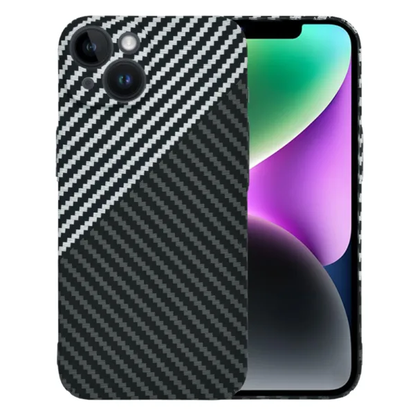 Techsuit - Carbonite FiberShell - iPhone 14 - Stealth Gray