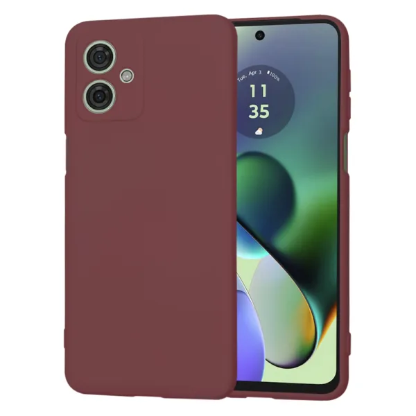 Techsuit - SoftFlex - Motorola Moto G54 - Plum Red