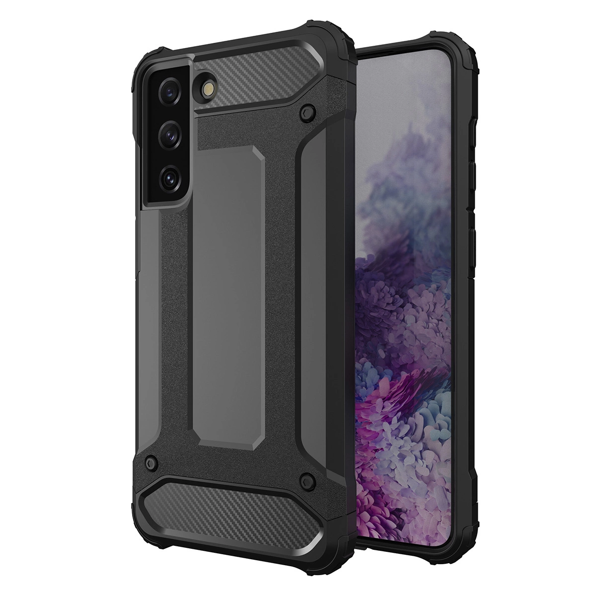 Hybrid Armor case for Samsung Galaxy S23 Ultra armored hybrid cover black