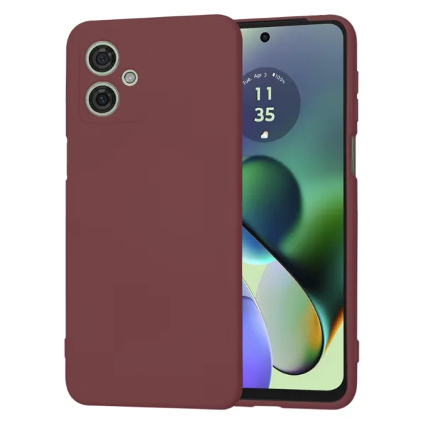 Techsuit - SoftFlex - Motorola Moto G54 Power Edition / G64  - Plum Red